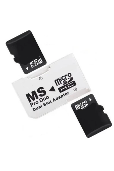 Zilevo 4304 Micro Sd Memory Stick Pro Duo Çevirici Dönüştürücü Hafıza Kartı Adaptörü - Resim 5