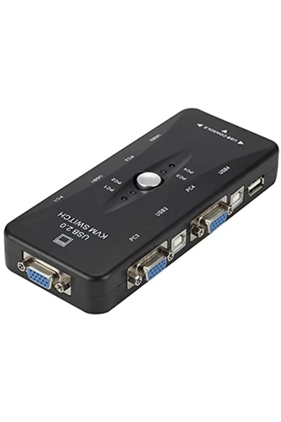 Alfais Marka: Al-4210 4 Port Usb Kvm Switch 4 Pc Kasa Tek Kontrol Çoklu Vga Kategori: Switchler