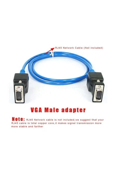 Ti-mesh RJ-45 VGA Uzatma VGA Extender - 2 Adet - 3