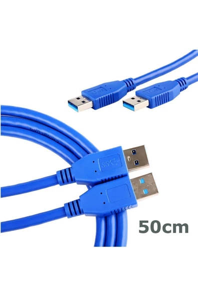 Zilevo Usb 3.0 Erkek Erkek Kablo 50cm Usb 3.0 M/M Usb Erkek-erkek Kablo - 2