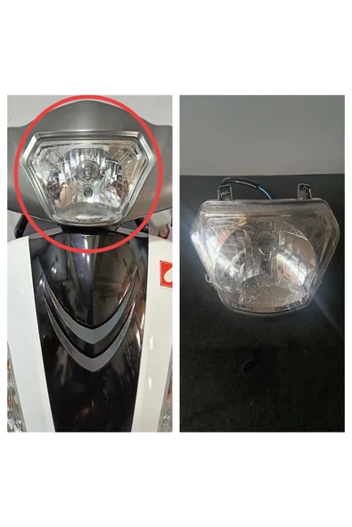 3 TEKERLEKLİ ELEKTRİKLİ MOTOR ÖN FAR - 5