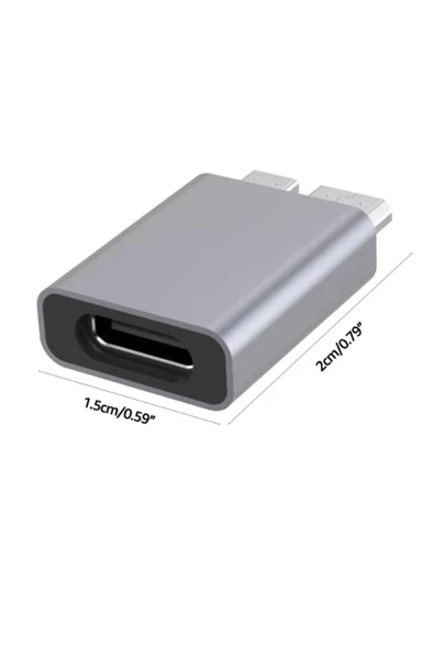 Zilevo Type C To Micro B Usb Çevirici Dönüştürücü Adaptör Bağlantı Aparatı - Resim 6