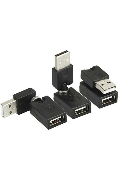 Alfais 5264 Usb To Dişi Erkek 360 Derece Dönebilen Çevirici Dönüştürücü Adaptör - 5