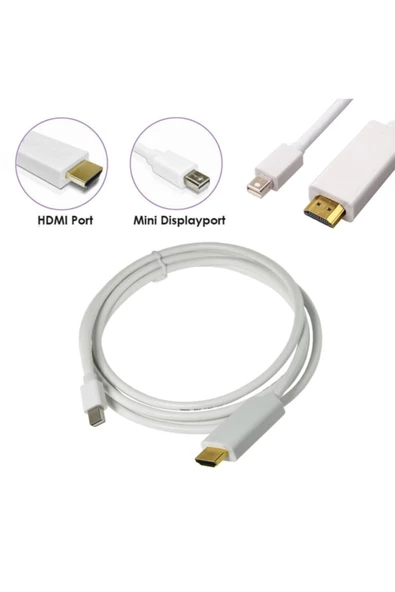 Zilevo Apple Macbook Mini Displayport (THUNDERBOLT) To Hdmı Kablo 1080p - 1.8m - Resim 4