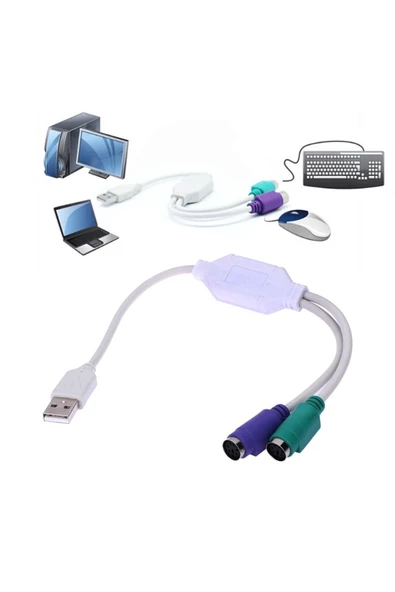 Zilevo Usb Ps2 Klavye Mouse Çevirici Adaptör - 3