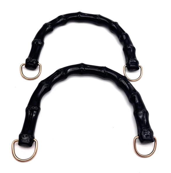 Angel Çanta Aksesuar Akrilik Görünümlü Plastik Çanta Sapı Siyah Renk ürün görseli