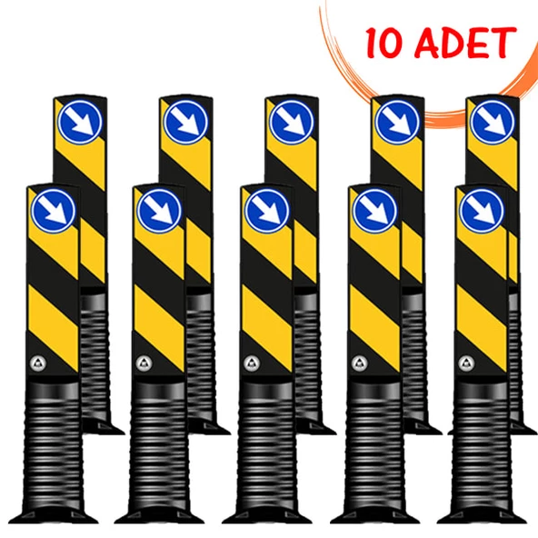 Refüj Başı Levhası Nedir Refüj Başı Levhası Esnek Refüj Başı Tabelası 75 cm Evelux (100mm) 10 ADET