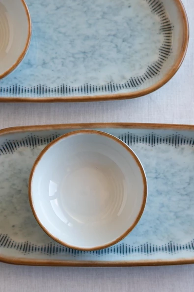 Kütahya Moderna 14 Parça 6 Kişilik Kahvaltı Takımı Seahorse - Resim 4