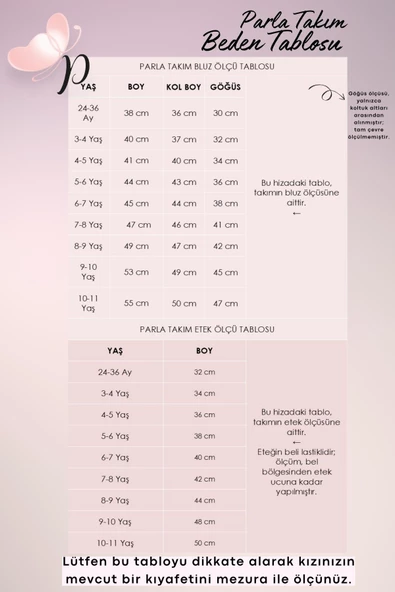 Kız Çocuk Uzun Kollu Kırmızı Etek Ekru Bluz Fular 23 Nisan Takım - Resim 4