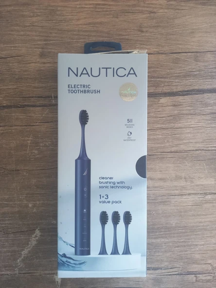 Nautica Komple Ağız Temizliği Tb80 Ipx7 Su Geçirmez Şarjlı Diş Fırçası Navy (TEŞHİR) - 4