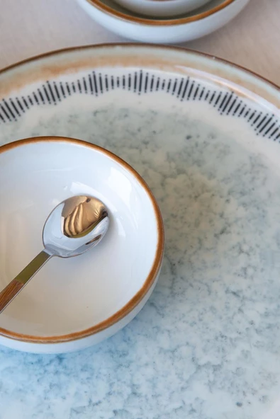 Kütahya Moderna 14 Parça 6 Kişilik Kahvaltı Takımı Seahorse - Resim 2