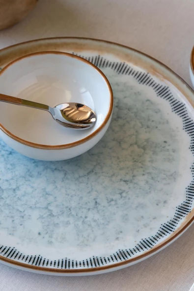 Kütahya Moderna 14 Parça 6 Kişilik Kahvaltı Takımı Seahorse - Resim 5