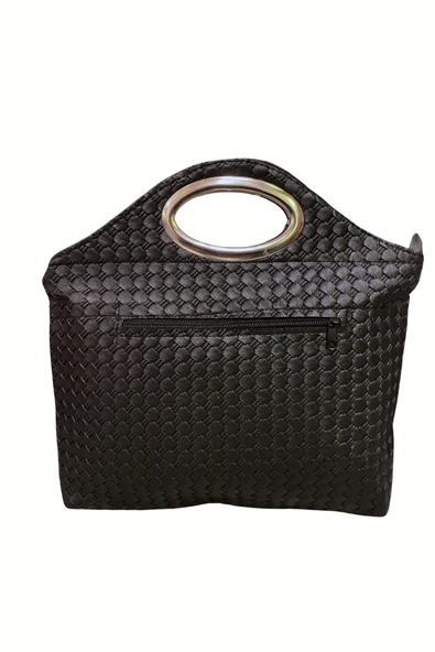 Papuç Sepeti 4393 Kadın İki Gözlü Anne El İşi Çantası - Resim 6