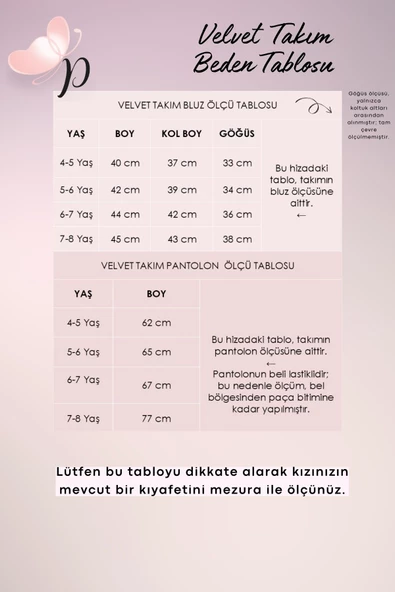 Kız Çocuk Velvet Uzun Kollu Fırfırlı Body Bluz İspanyol Kadife Tayt Pantolon Takım KIRMIZI - Resim 4