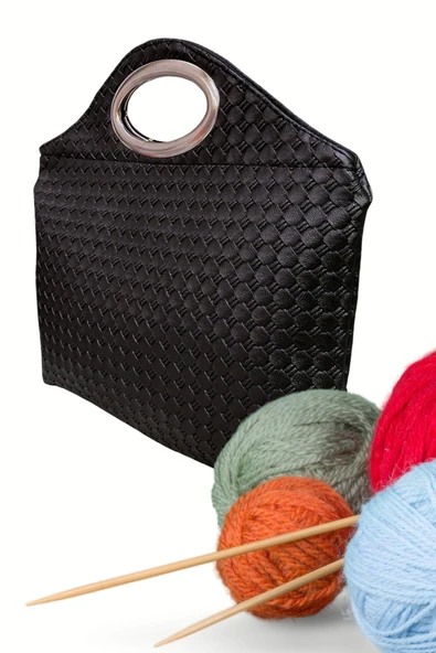 Papuç Sepeti 4393 Kadın İki Gözlü Anne El İşi Çantası - Resim 4