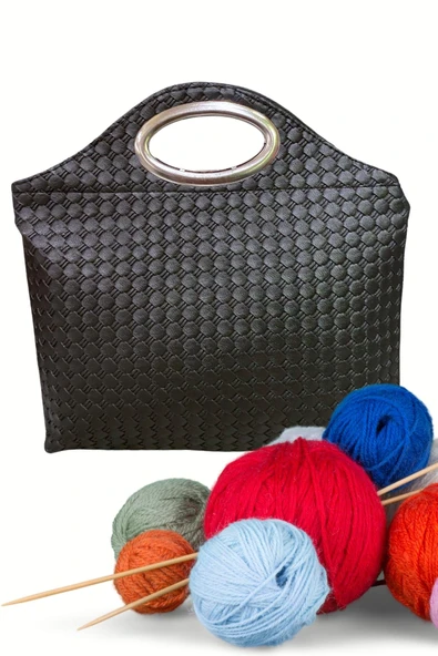 Papuç Sepeti 4393 Kadın İki Gözlü Anne El İşi Çantası ürün görseli 1