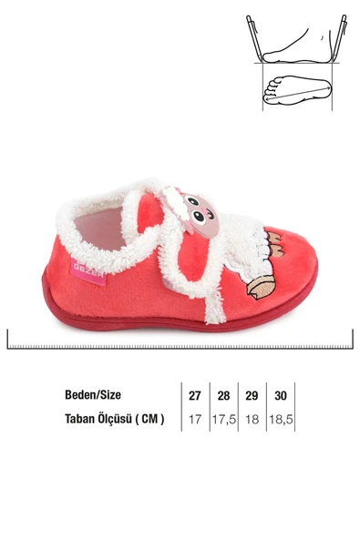 Gezer Unisex Çocuk Bebe Cırtlı Ayarlanabilir Günlük Okul Kreş Panduf Ayakkabı - 11