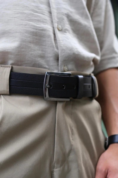 Papuç Sepeti Smt-4408 Erkek Hakiki Deri Klasik Kot Kemeri ürün görseli