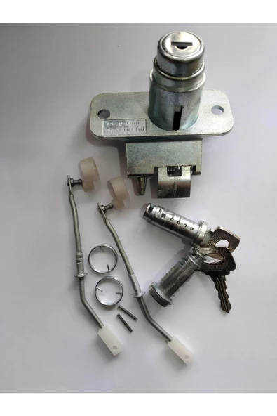 Samara Bagaj Kilidi+ 2 Kapı Şifresi Anahtarlı +2 Kilit Çubuk Seti