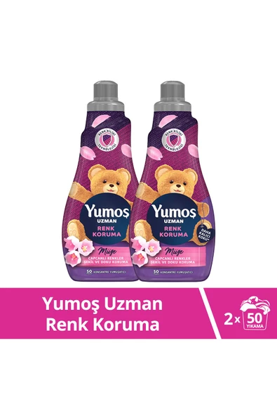 Yumoş Uzman Renk Koruma Konsantre Yumuşatıcı 1200 ml X2