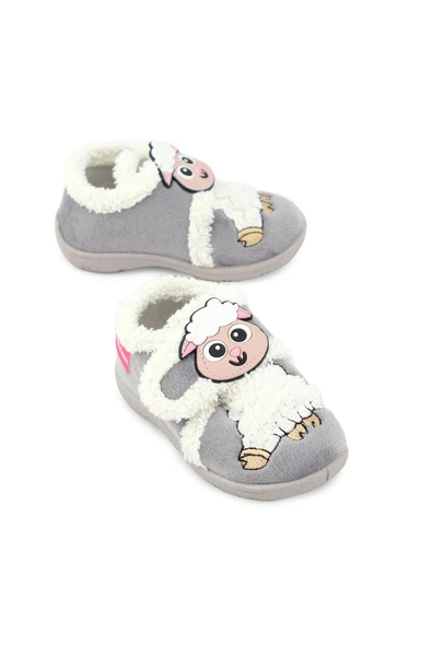 Gezer Unisex Çocuk Bebe Cırtlı Ayarlanabilir Günlük Okul Kreş Panduf Ayakkabı - 4