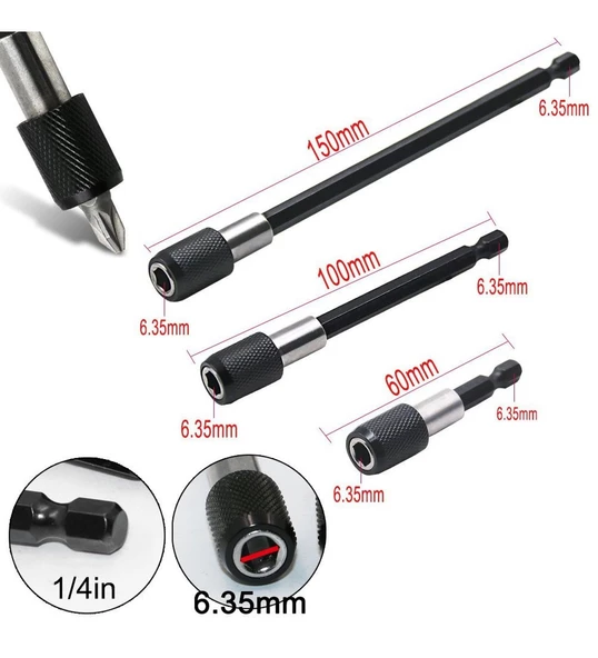 OKN ALTIGEN 3 PARÇA MANYETİK BİTS UZATMA ÇUBUĞU OKAN HIRDAVAT - 2