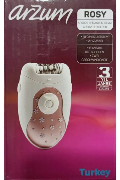 Arzum 3 Yıl Rosy Epilasyon Cihazı Ar5029 8693184956199 3 Yıl Garantili Kablolu Resmi Distribütör Garantil - 5