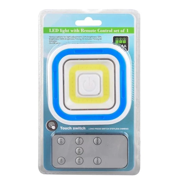 Ayt Powermaster PM-6937 Cob Ledli Pilli Uzaktan Kumandalı Tekli Lamba Tezgah Altı Işıldak Lamba - 8