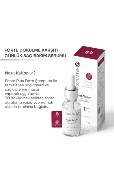 SANTEPLUS Dökülme Karşıtı Ve Yenileyici Saç Bakım Serumu 30 Ml - 4