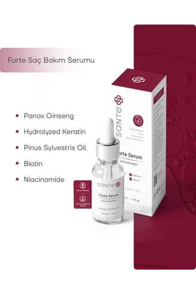 SANTEPLUS Dökülme Karşıtı Ve Yenileyici Saç Bakım Serumu 30 Ml - 3