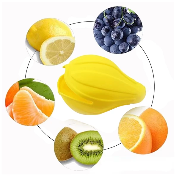 Ayt Sunup Silikon Limon Portakal Üzüm Sıkacağı El Tipi Meyve Sıkacağı Pratik Mutfak Gereçleri - 2