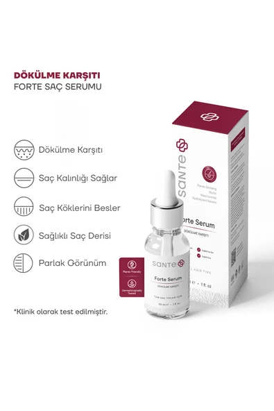 SANTEPLUS Dökülme Karşıtı Ve Yenileyici Saç Bakım Serumu 30 Ml - 2