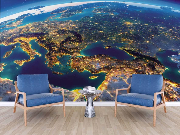 Uydu Çekimi Dünya Manzarası - Resim 6