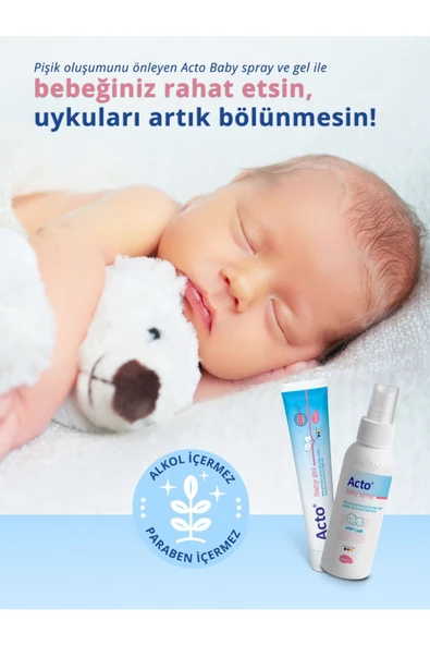 ACTO Baby Gel 50 Ml, Bebek Bezi Pişik Bakım Jeli