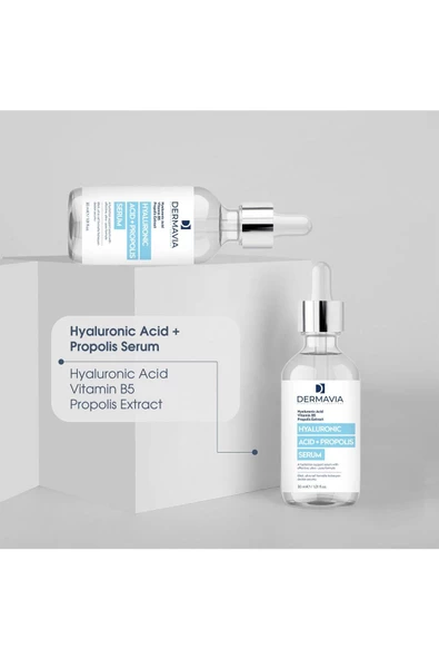 DERMAVİA Yoğun Nemlendirici Canlandırıcı Hyaluronic Asit Propolis Serum 30 ml - 2