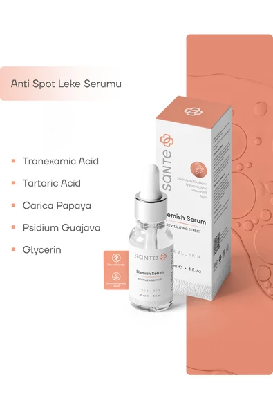 SANTEPLUS Anti Spot Çift Etki Leke Serumu 30 ml ( Kahverengi Lekeler, Hamilelik Lekeleri ) - 2