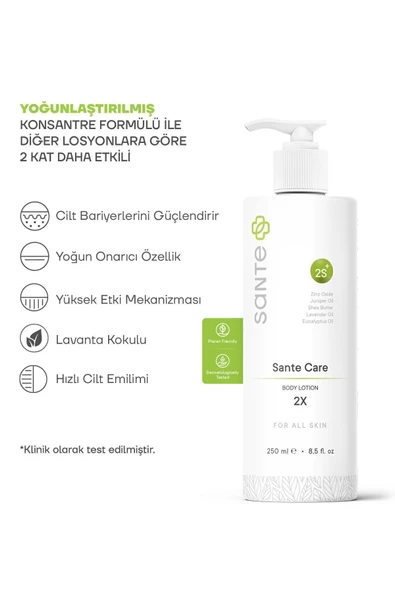 SANTE Plus Sante Care Çift Etki Cilt Bakım Losyonu 250 ml - Resim 3