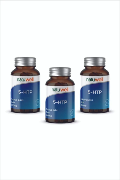 NATUWELL 3'lü Natuwell 5-HTP 100 mg Takviye Edici Gıda 30 Kapsül