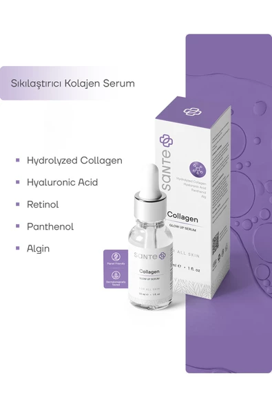 SANTEPLUS Sante Plus Canlandırıcı Ve Yenileyici Anti-aging Etkili Kolajen Serum 30 ml - 2