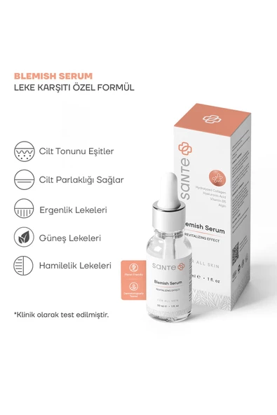 SANTEPLUS Anti Spot Çift Etki Leke Serumu 30 ml ( Kahverengi Lekeler, Hamilelik Lekeleri )