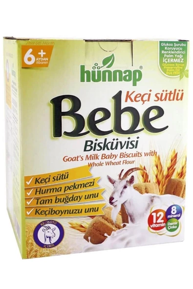 HÜNNAP Hunnap Bebe Bisküvisi 400 gr Keçi Sütlü