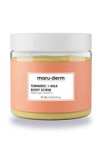 Maru.Derm Body Scrub | Zerdeçal + Süt Vücut Peelingi | C Vitamini + Ferulik Asit 250 ML - 2