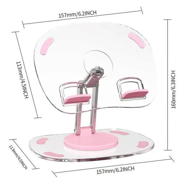 Powermaster PM-24571 Q16 360 Derece Hareketli Şeffaf Ipad Tablet Ve Telefon Tutucu Stand - 5