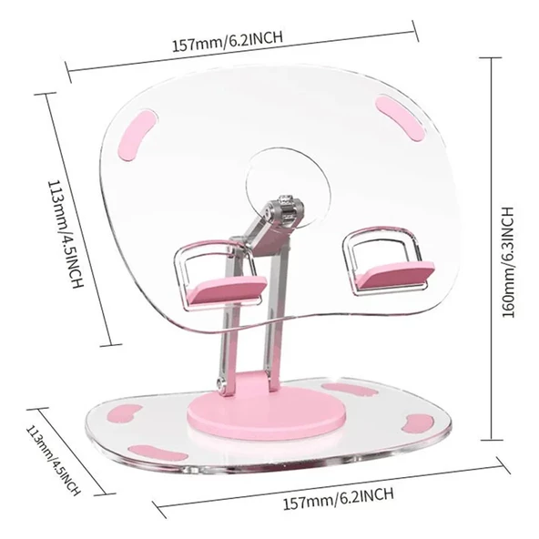 Powermaster PM-24571 Q16 360 Derece Hareketli Şeffaf Ipad Tablet Ve Telefon Tutucu Stand - 2