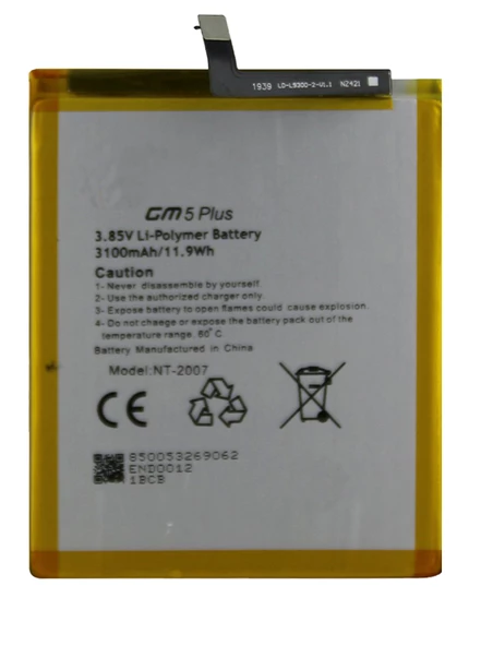 General Mobile GM 5 PLUS Uyumlu Batarya Pil Sıfır Orijinal