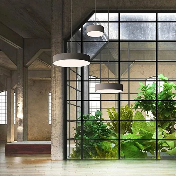 D-9005-1S Yuvarlak Davul Linear Aydınlatma - 2