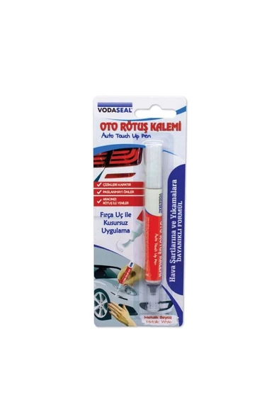 Oto Rötuş Kalemi Metalik Beyaz 5 ml