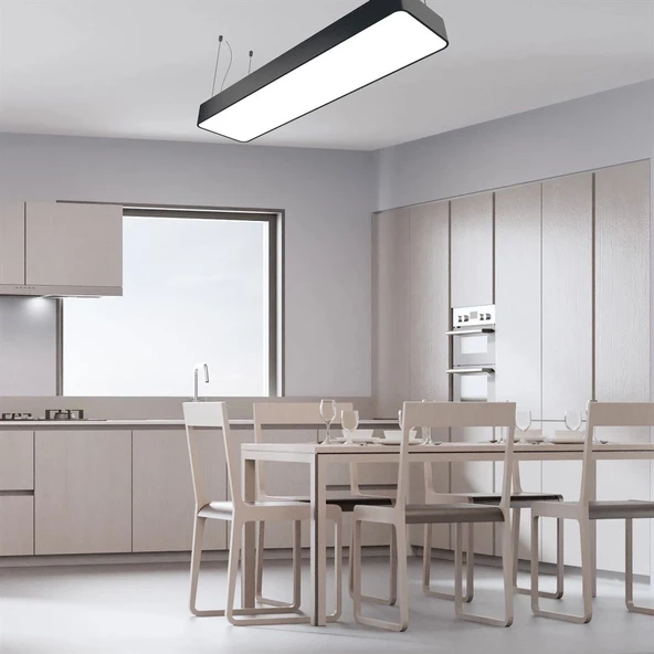 D-9004-1S Oval Dikdörtgen Davul Modern Led Sarkıt - 2