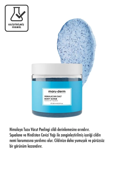 Maru.Derm Body Scrub | Himalaya Tuzu Vücut Peelingi | Squalane + Hindistan Cevizi Yağı 250 ML ürün görseli 1