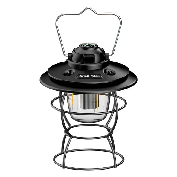Ayt Powermaster PM-16042 Retro Led Şarjlı 3 Işık Modlu Aydınlatma Feneri Kamp Lambası Aydınlatma
